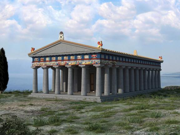 Illustration of Temple of Athena