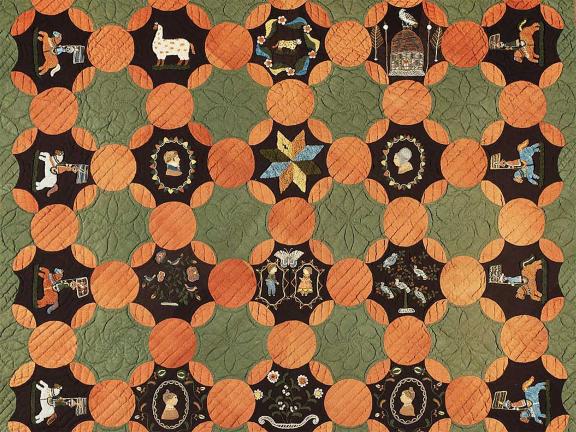 A colorful quilt