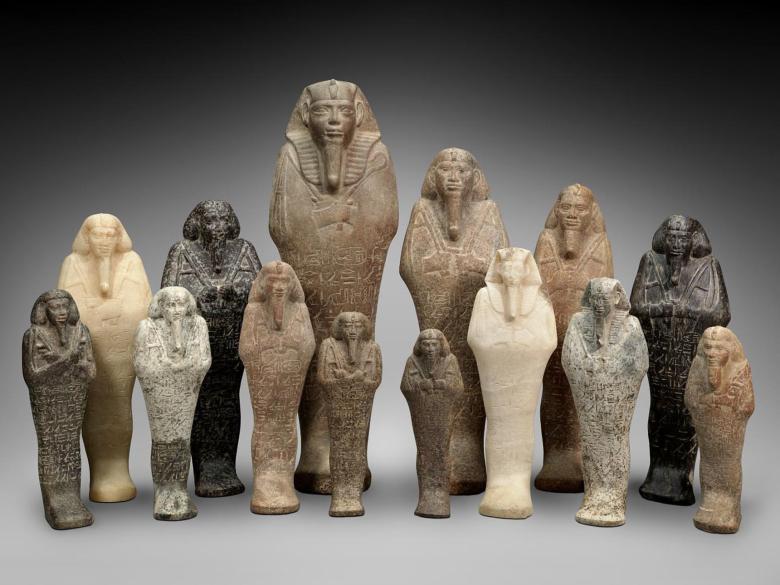 Arrangement of Nubian shawabty of King Taharqa
