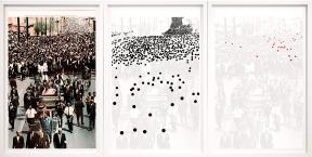 An analysis of one photo split into a set of three prints.