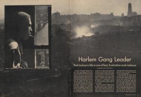 An illustrated periodical spread from Life magazine. 