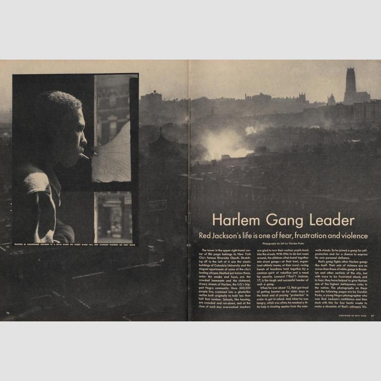 An illustrated periodical spread from Life magazine.