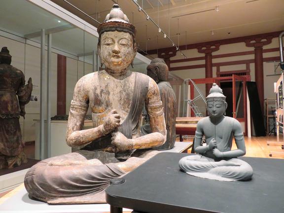 Dainichi sculpture with its 3D printed model